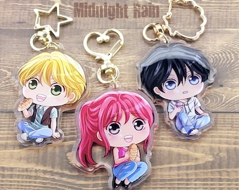 Midnight Rain Keychains (Summer Snacks Edition) | Acrylic Charm | Blade | Noemi | Soren | Pani K | Webtoon