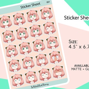 For ANYA FORGER PEEKER Sticker - Funny Anime Meme Decal - *PREMlUM