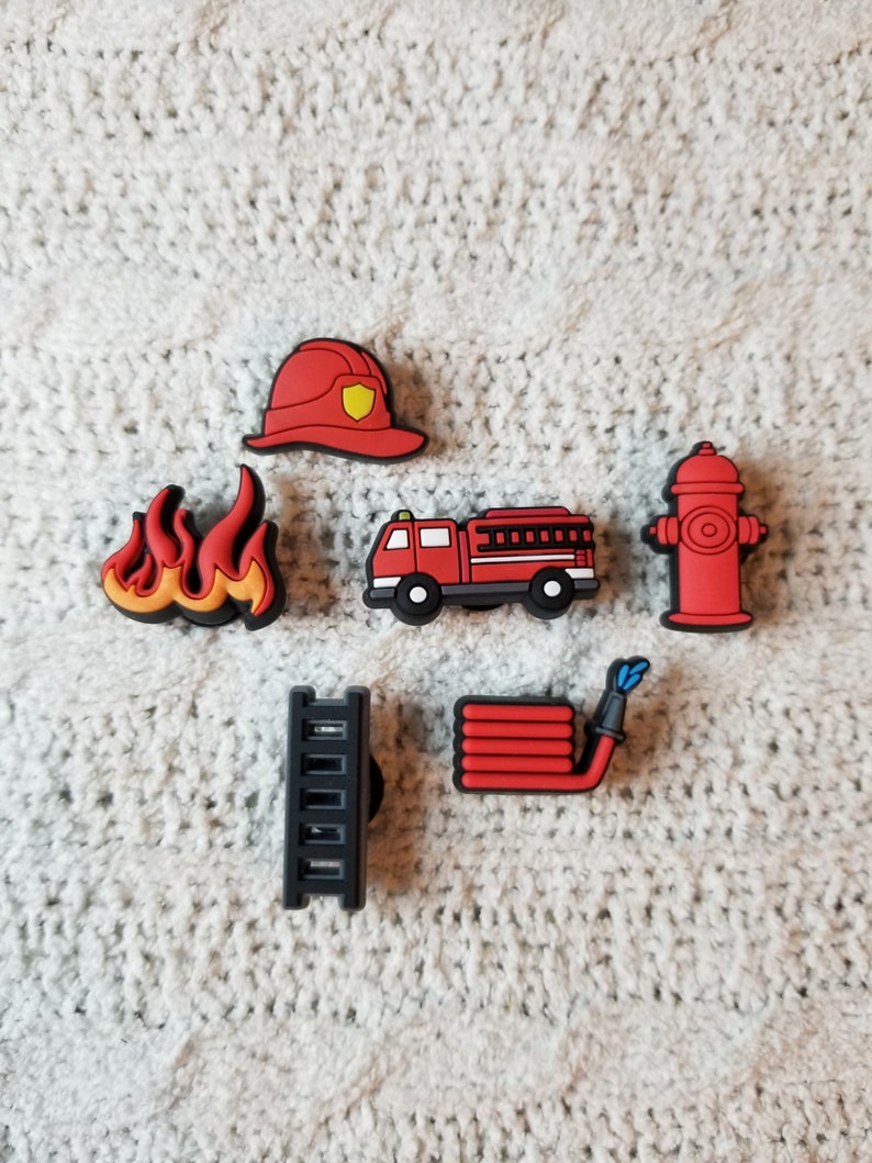 firefighter croc charms