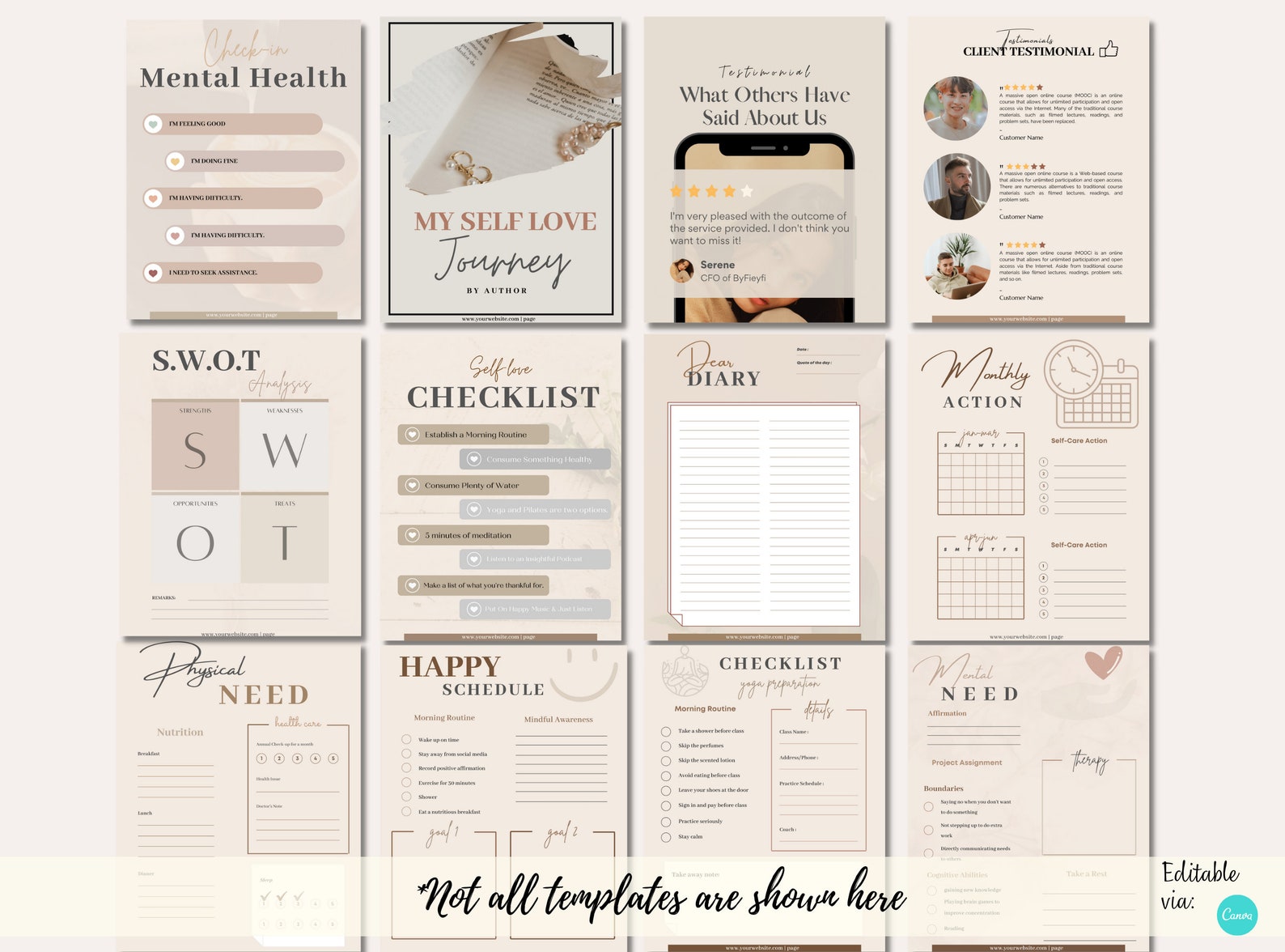 Done for You Self Love Journey Brandable Ecourse Lead Magnet Ebook ...