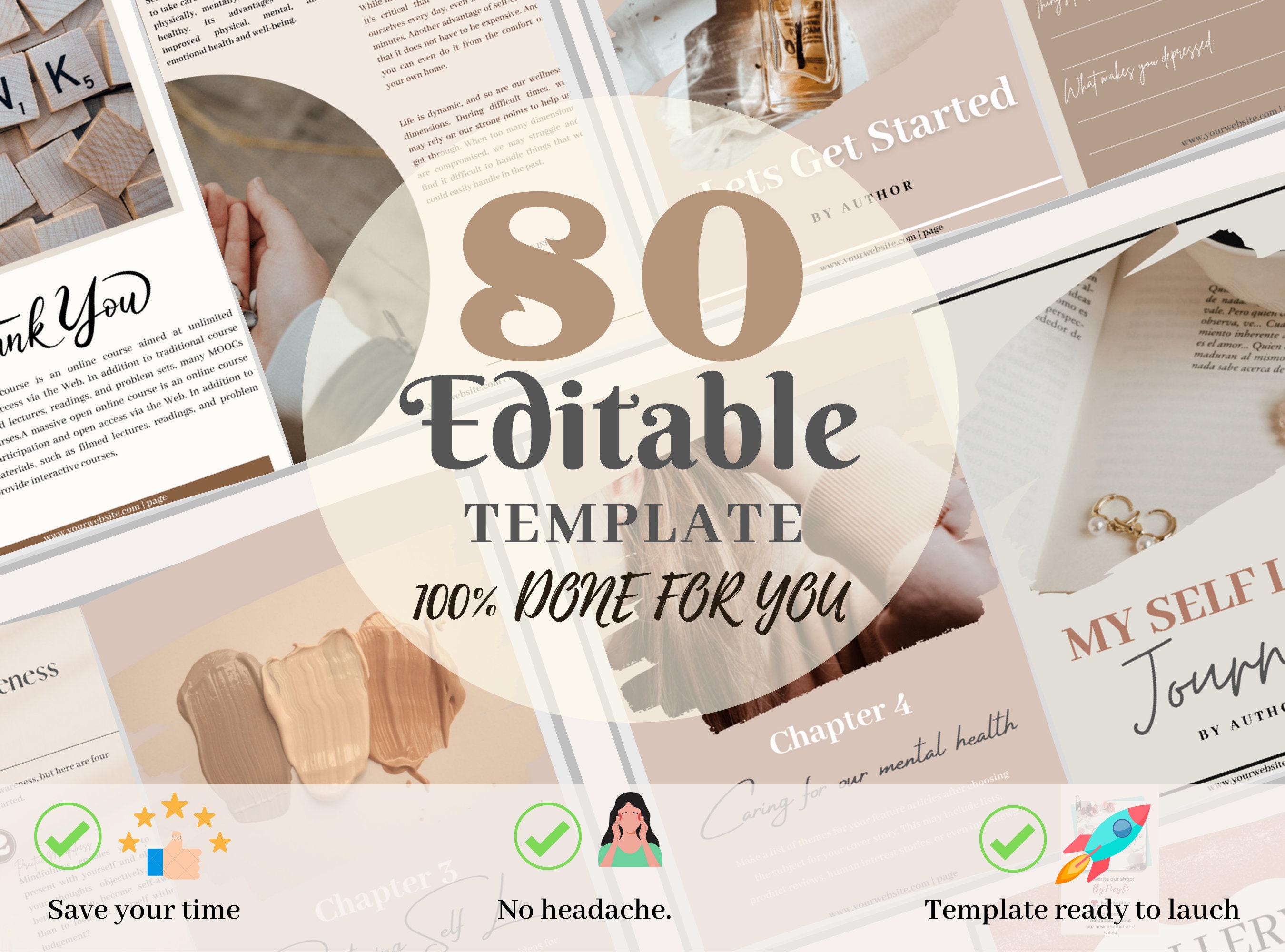 Done for You Self Love Journey Brandable Ecourse Lead Magnet Ebook ...