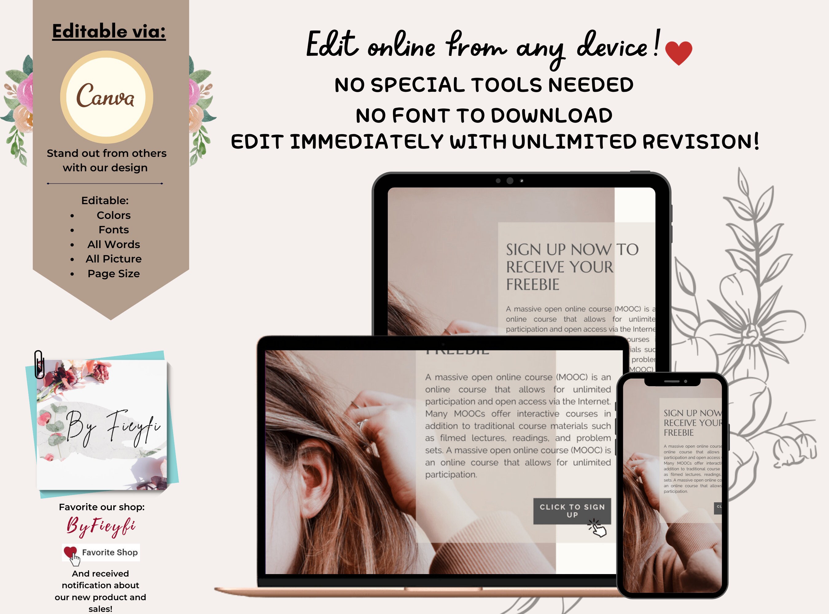 Done for You Self Love Journey Brandable Ecourse Lead Magnet Ebook ...