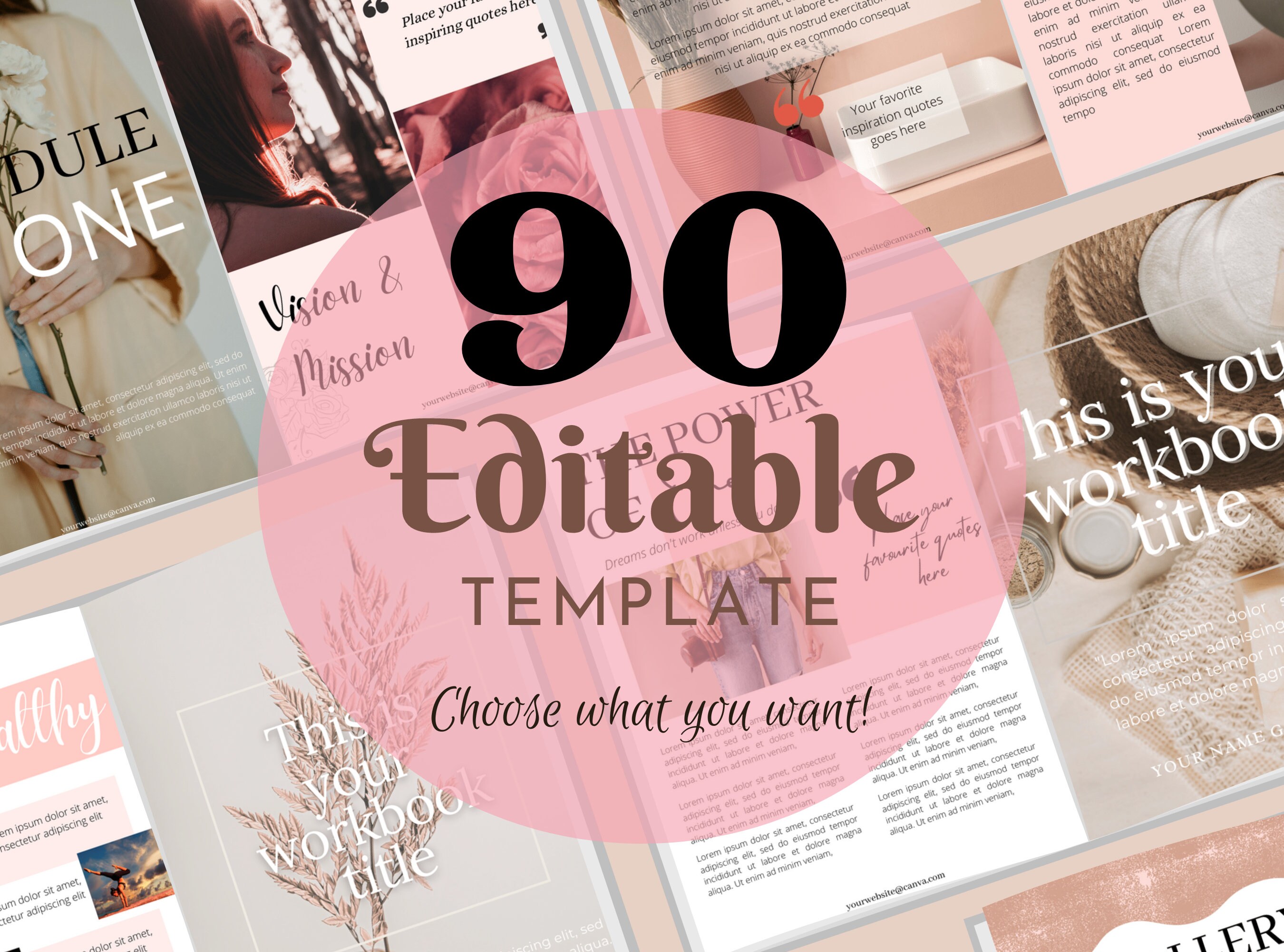 Lead Magnet Ebook Self Love Journey Brandable Ecourse editable Canva ...