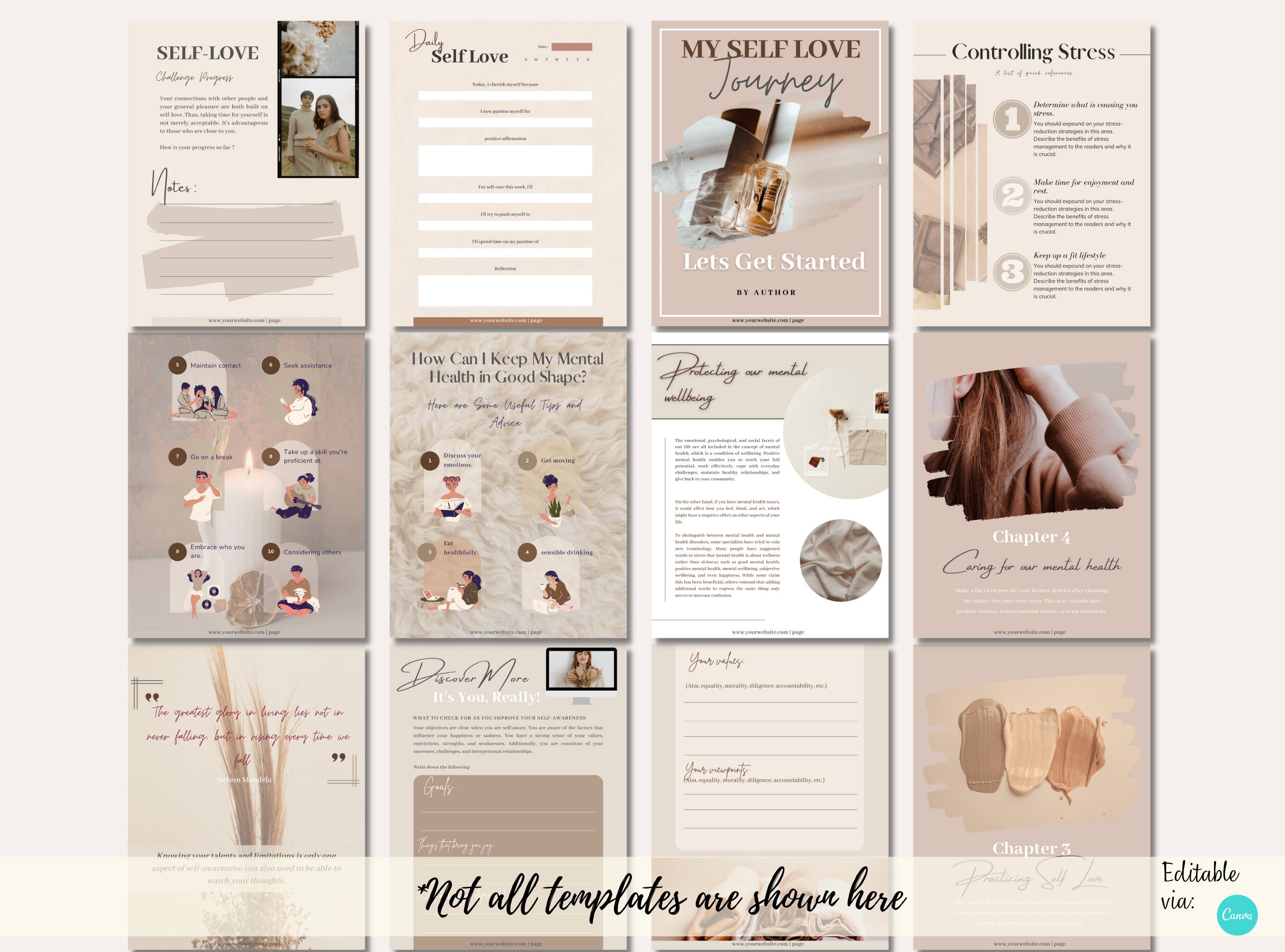 Done for You Self Love Journey Brandable Ecourse Lead Magnet Ebook ...