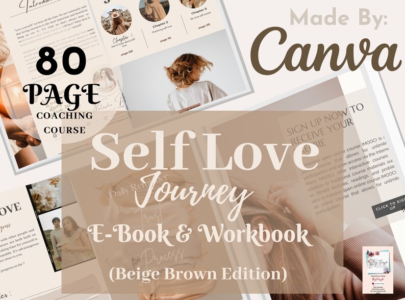 Done for You Self Love Journey Brandable Ecourse Lead Magnet Ebook ...