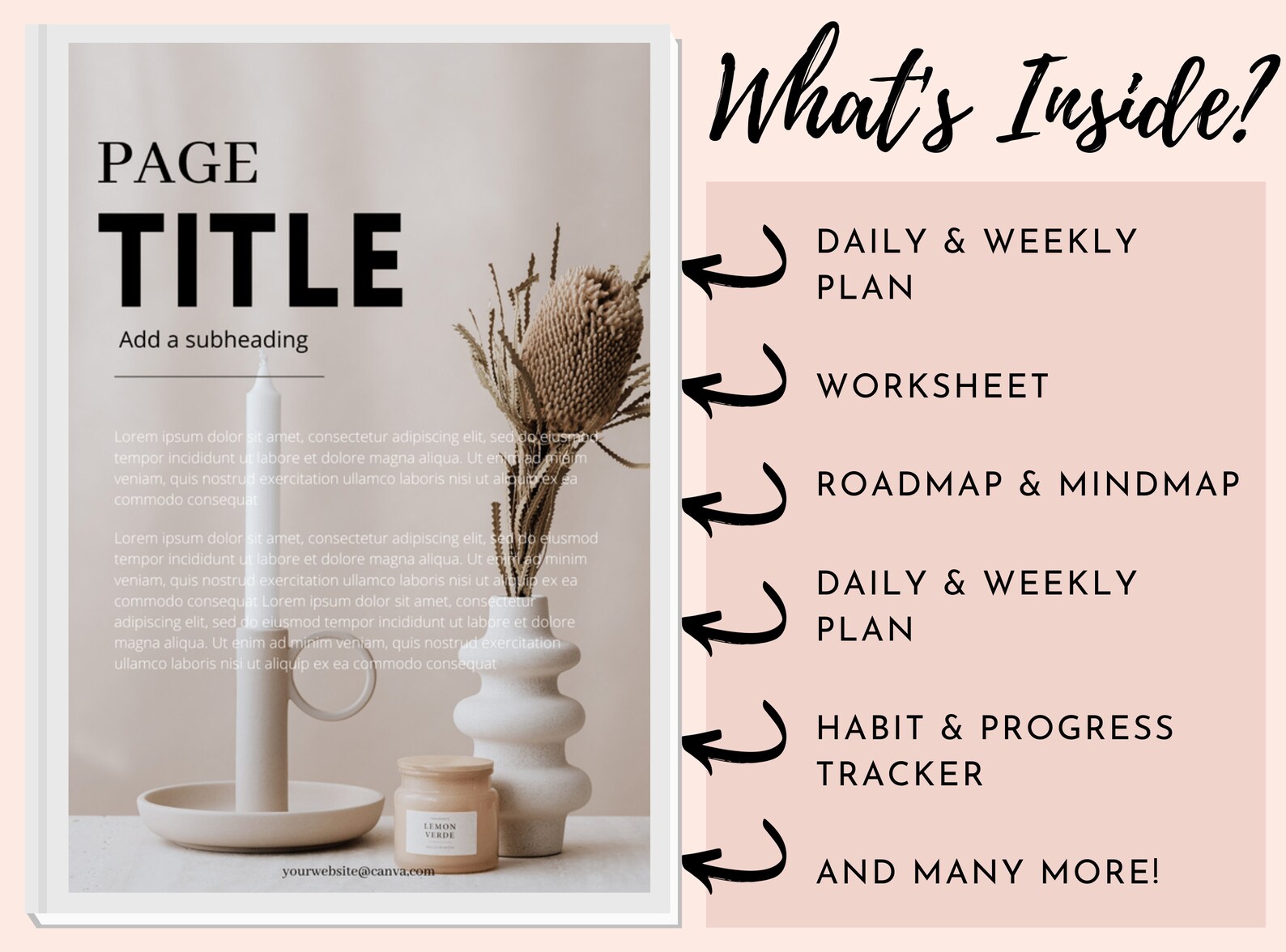 Lead Magnet Ebook Self Love Journey Brandable Ecourse editable Canva ...