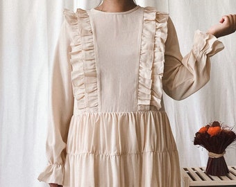 Nude Loose Dress - Etsy