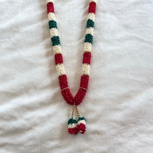 Indian Garland, Nikkah Garland, Indian Wedding, Pakistani Wedding, Hindu God Garland, Artificial Flower Strings,Wedding Garland, Red Garland