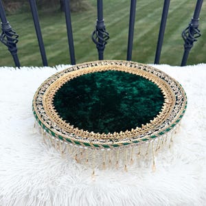 Red/Green Wedding Tray, Henna Cones Tray, Indian wedding Decor, Mehndi cones Thaal Diwali Hamper,Wedding Basket,Nikkah Thaal, Mithai Tray