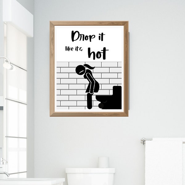 Drop It Like Its Hot Wall Art - Etsy