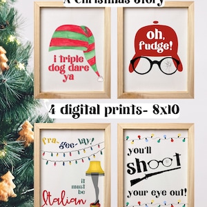 A Christmas Story, A Christmas Story Prints, I triple dog dare ya, A Christmas Story Quotes, A Christmas Story Decor, Christmas Story Decor