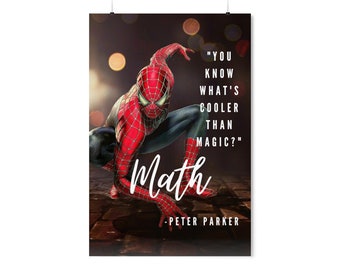 Spider-Man Math Poster