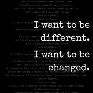 Song Lyrics Printable- Different - Etsy