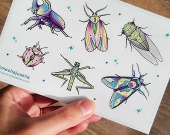 Psychedelic Bug stickers
