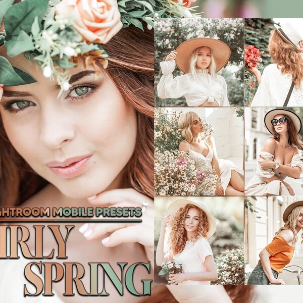 12 Mobile Lightroom Presets, Girly Spring Mobile Preset, Espresso Vibe Filter, Bright Preset Instagram Presets, Lifestyle Preset, DNG