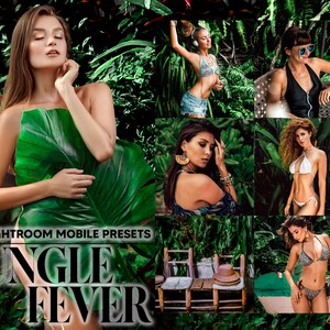 12 Mobile Lightroom Presets, Jungle Fever Mobile Preset, Moody Tropical Filter Instagram Preset Lifestyle Presets DNG Preset Blogger Presets