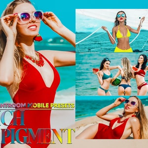 12 Mobile Lightroom Presets, Rich Pigment Mobile Preset, Vibrant Filter, Summer Bright Preset Instagram Presets, Lifestyle Preset, DNG