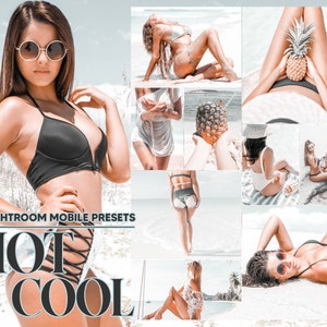 12 Mobile Lightroom Presets, Hot Cool Mobile Preset, Bright Filter, Blogger Preset DNG Presets, Lifestyle Preset, Instagram Presets