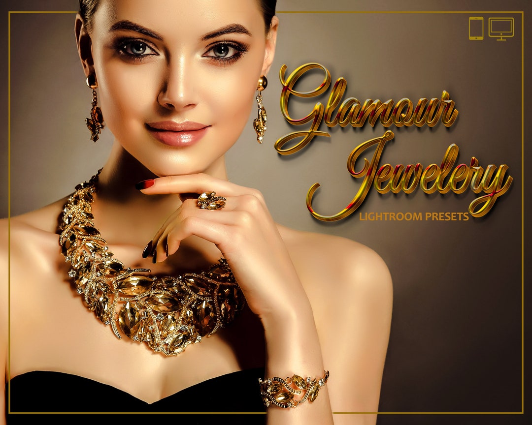 12 Glamour Jewelry Lightroom Presets Jewellery Mobile Preset Etsy