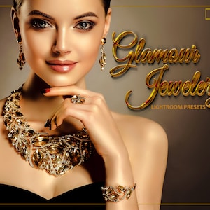 12 Glamour Jewelry Lightroom Presets, Jewellery Mobile Preset, Earring Desktop LR Filter DNG Lifestyle Theme For Blogger Portrait Instagram