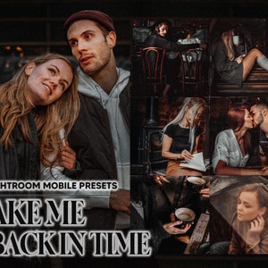 12 Mobile Lightroom Presets, Take Me Back In Time Mobile Preset, Moody Filter Instagram Preset Lifestyle Presets DNG Preset Blogger Presets