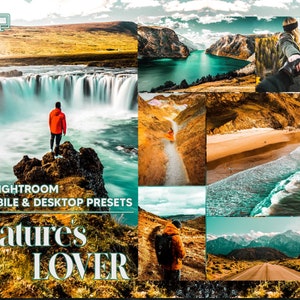 12 Lightroom Presets, Landschaft Mobile Preset Landschaft Desktop LR Lifestyle DNG Instagram Lebendiges Filter Theme Portrait Saison
