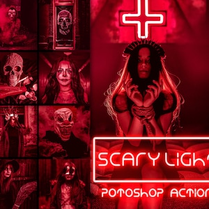 12 Photoshop Actions, Scary Light Ps Action, Spooky ACR Preset, Halloween Ps Filter, Atn Portrait And Lifestyle Theme For Instagram, Blogger