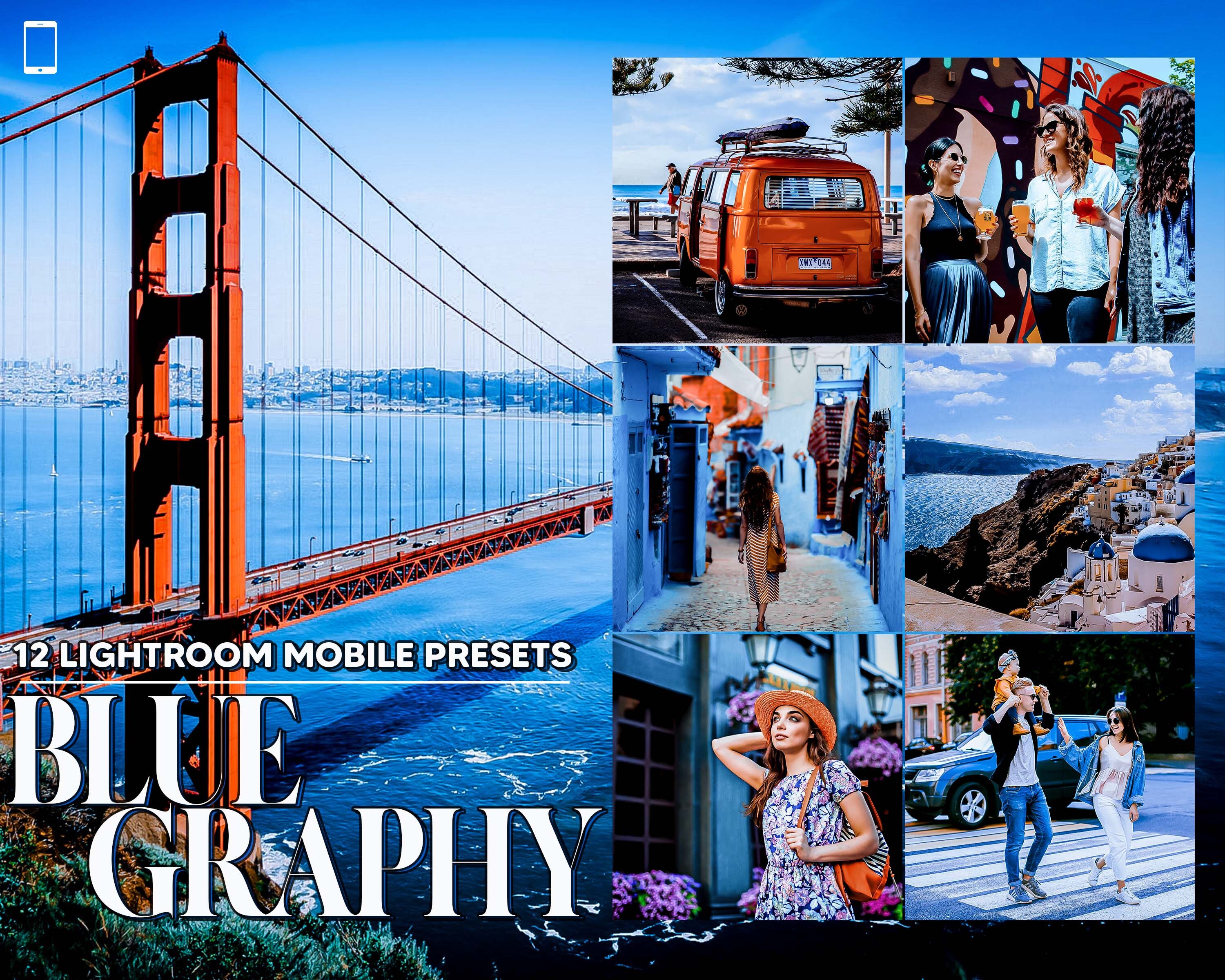 12 Mobile Lightroom Presets, Blue Graphy Mobile Preset, Moody Filter, Lifestyle Preset Instagram Presets, Blogger Preset, DNG Presets