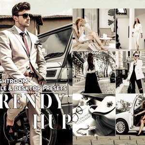 16 Trendy Hup Lightroom Presets, Luxury Mobile Preset, Bright Airy Desktop LR Filter DNG Lifestyle Theme For Blogger Portrait Instagram
