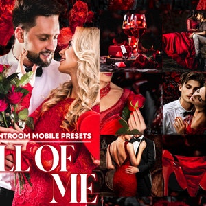 12 Mobile Lightroom Presets, All of Me Mobile Preset, Valentine Filter, Blogger Preset, DNG Presets, Lifestyle Preset Instagram Presets Love
