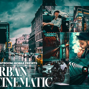 10 Mobile Lightroom Presets, Urban Cinematic Mobile Preset, Cinema Filter, Blogger Preset, DNG Presets, Lifestyle Preset, Instagram Presets