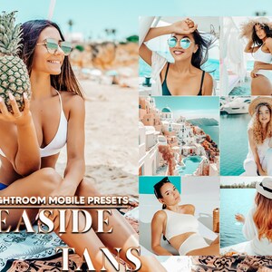 12 Mobile Lightroom Presets, Seaside Tans Mobile Preset, Bright Summer Filter, Sunkissed Preset Instagram Presets, Lifestyle Preset, DNG