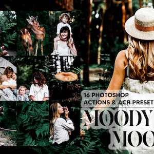 16 Photoshop Actions, Moody Mood Ps Action, Tropical ACR Preset, Dark Ps Filter, Atn Portrait And Lifestyle Theme For Instagram, Blogger