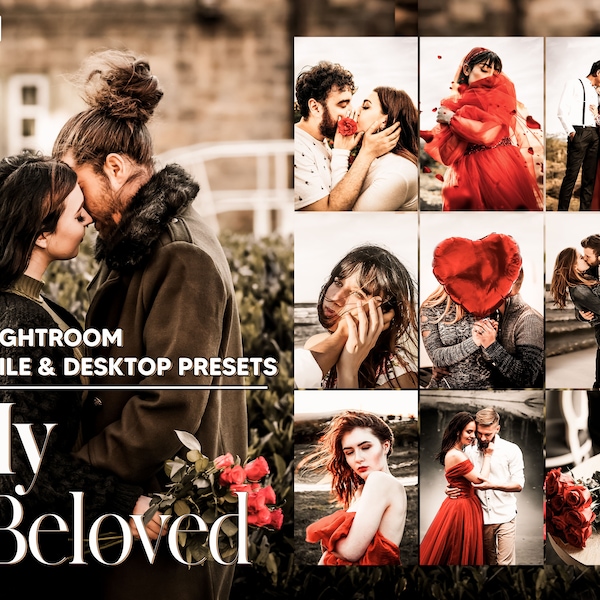 20 My Beloved Lightroom Presets, Romance Mobile Editing, Cupid Desktop LR Filter DNG Influencer Instagram Theme, Lovely Couple, Blogger CC