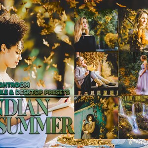 12 Indian Summer Lightroom Presets, Autumn Moody Preset, Fall Yellow Desktop LR Filter DNG Lifestyle Theme For Blogger Portrait Instagram