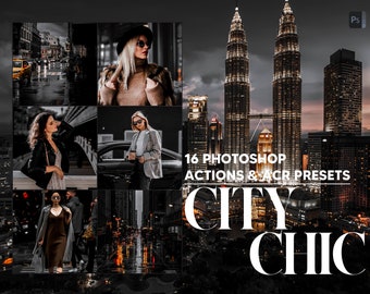 16 Photoshop Actions, City Chic Ps Action, Moody Urban ACR Preset, Town Ps Filter, Atn Portrait And Lifestyle Theme For Instagram, Blogger