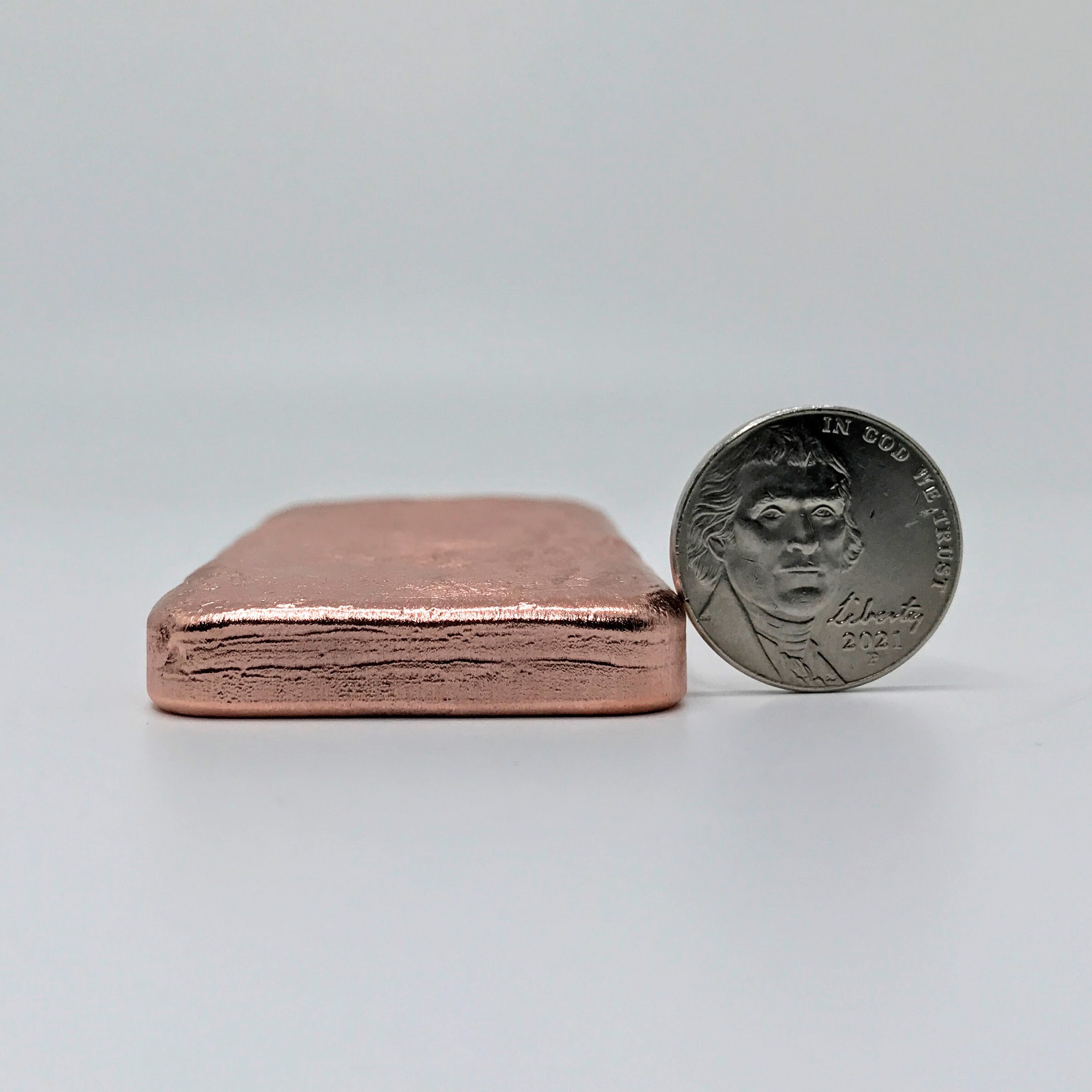 Copper Ingot - Exact Weight Stamped - 1/2lb (227g) Min. - XRF