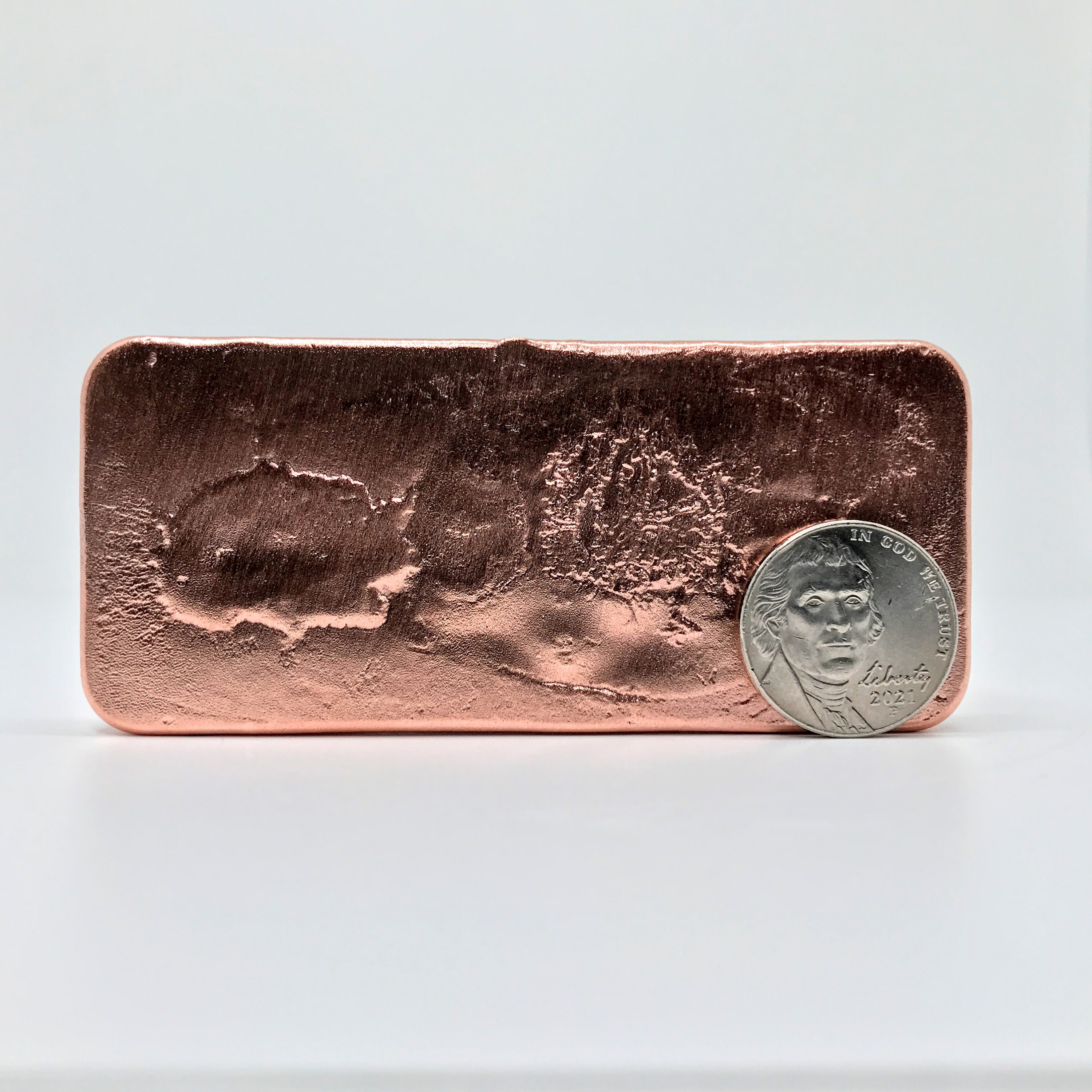 Copper Ingot - Exact Weight Stamped - 1/2lb (227g) Min. - XRF