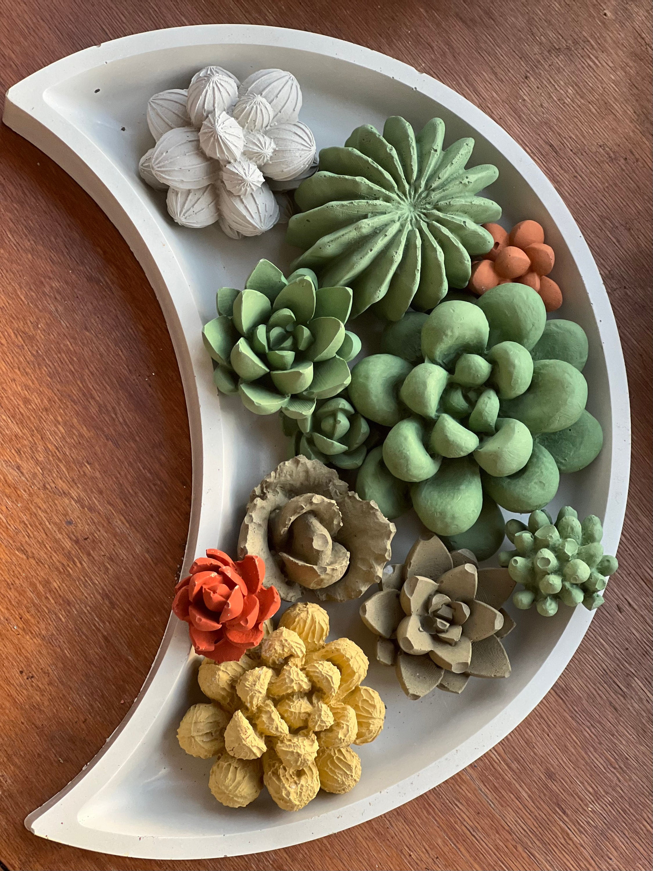 Cement Succulent (15) plants | Flowers | fake plants | Succulent | Fairy planter | Cement Decor | Cactus | Fake Flowers | Garden | Gift