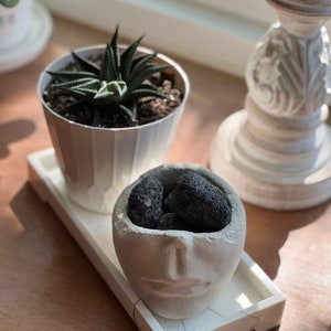 Lava Rock Diffuser | essential oil diffuser | 10 ml | natural Diffuser  | Eco-Friendly Aromatherapy | meditation Yoga | Cement vessel