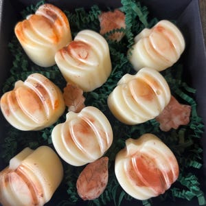 Pumpkins soy wax melts| Fall scented pumpkins | 9 Pumpkins wax melts | Fall season | Pumpkins and Fall leaves wax melts