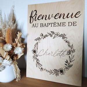 Baptism poster / welcome sign