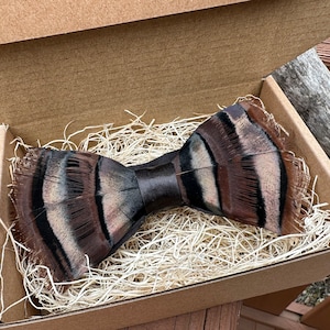 Turkey Feather bow tie