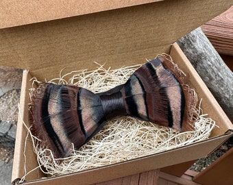 Turkey Feather bow tie