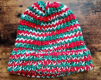 Adult, Toddler/ Child, & Baby Christmas Crocheted Hat | Festive Holiday Gift | Gift for Her | Gift for Him|