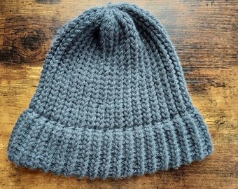 Gray Crocheted Hat | Christmas Gift| Gift for Him or Her