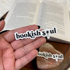 Bookish Soul kindle sticker, book lover saying, girls who read books, gift for a bookworm, cute bookish laptop accessory, booktok bookclub