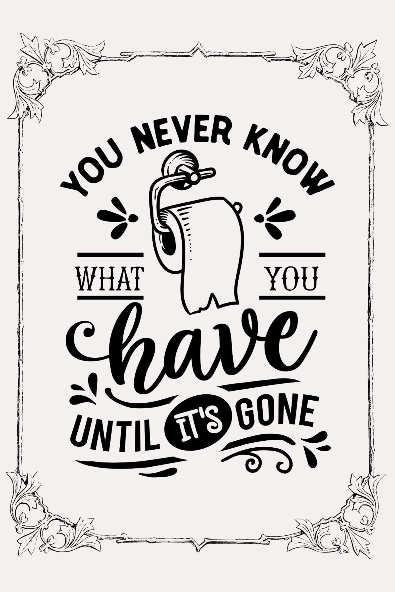 Bathroom Print | Bathroom Humor | Bathroom Decor | Printable Bathroom ...