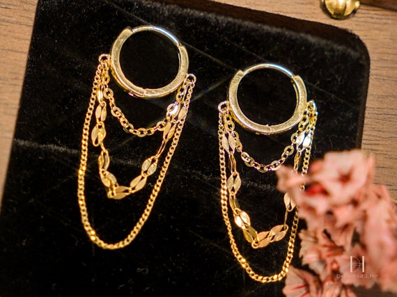 Multi layered earrings deals