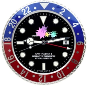 Homenaje a Rolex GMT Master BATMAN Mano de obra de alta calidad, metal de vidrio, fecha, lúmenes potentes, segundero intercambiable, todas las características y marcas imagen 2